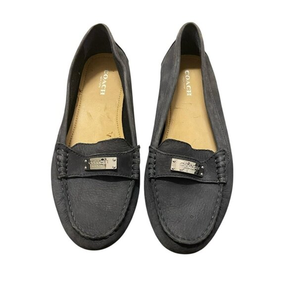 Coach Navy Leather Loafers "Fredrica” Women’s Size 6.5 *Read - Picture 1 of 9